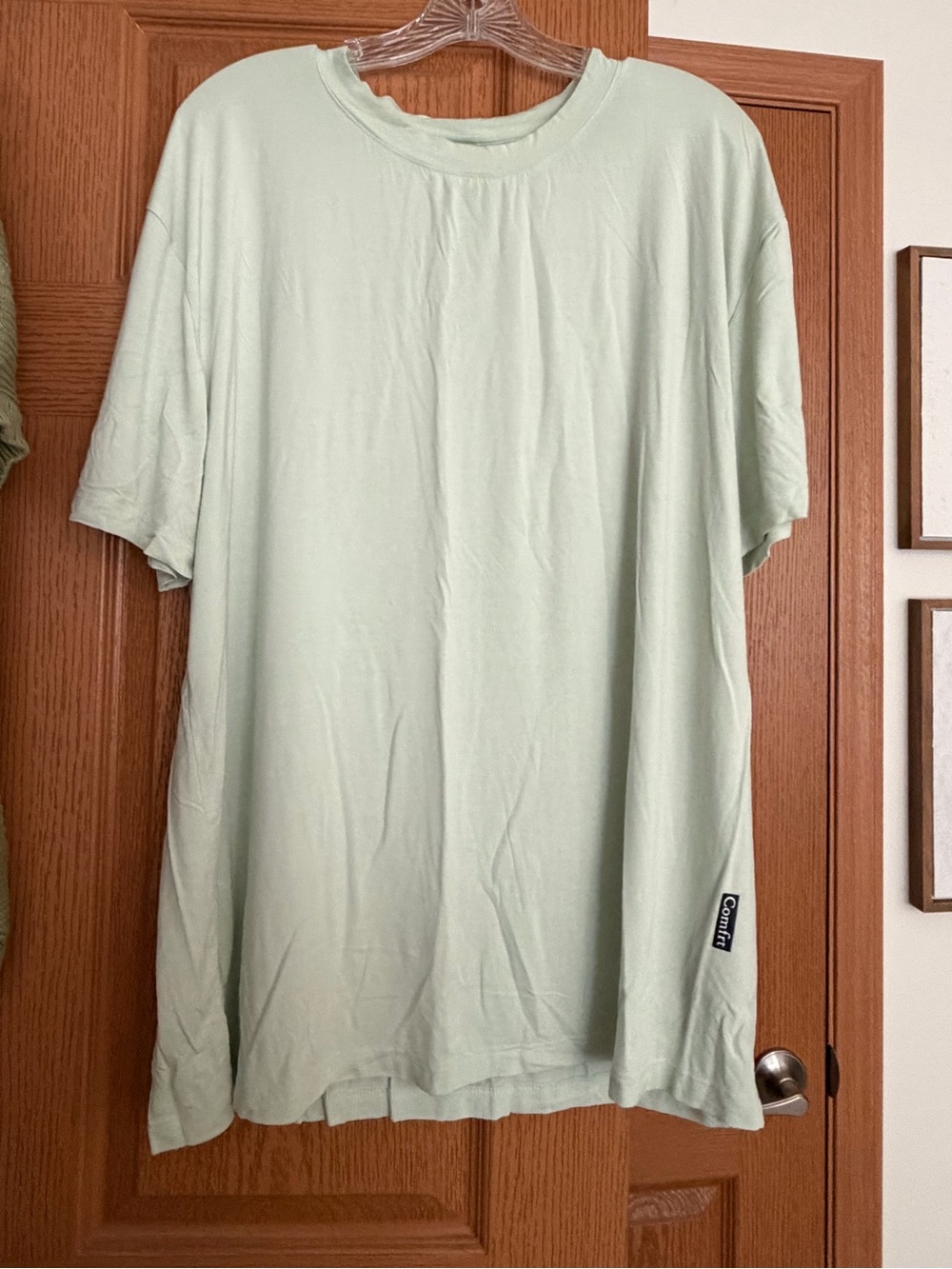Casual Mint Green Crew Neck T-Shirt